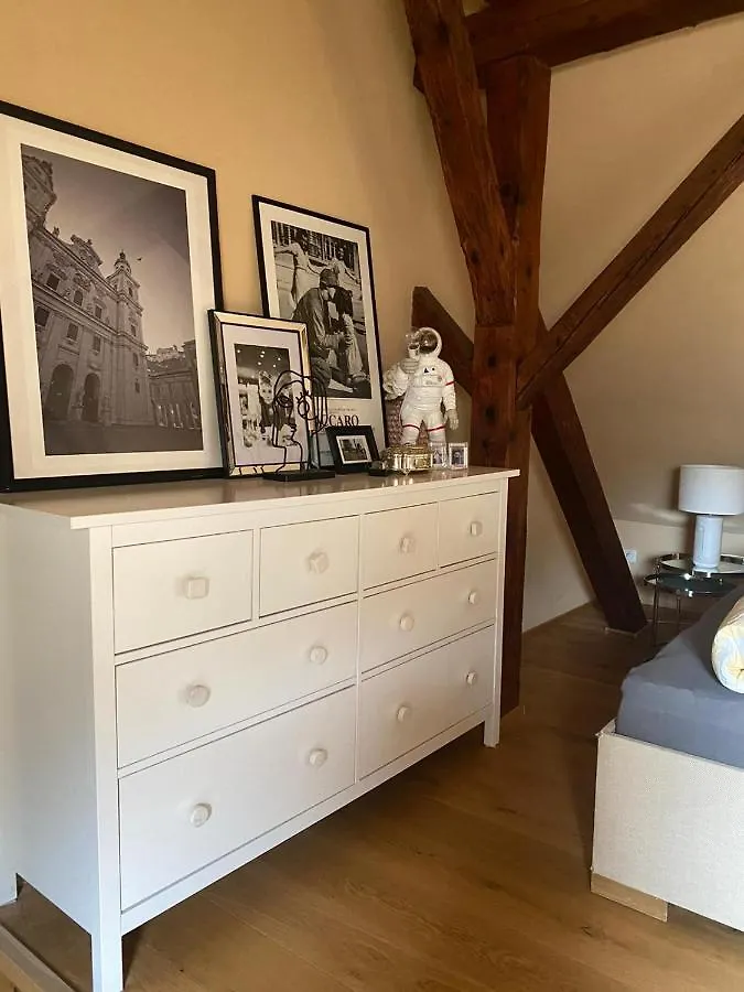 Altbauwohnung Mit Fachwerk Anif Apartmán